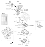 Diagram for Hyundai Azera Timing Cover - 21351-3C120