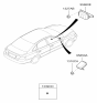 Diagram for 2009 Hyundai Azera Air Bag Control Module - 95860-3L000