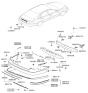 Diagram for 2010 Hyundai Azera Bumper - 86610-3L700