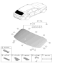Diagram for Hyundai Genesis Electrified GV70 Tailgate Handle - 81820-AR000