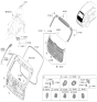 Diagram for 2024 Hyundai Genesis Electrified GV70 Tailgate Lock - 81800-AR000