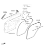 Diagram for 2024 Hyundai Genesis Electrified GV70 Weather Strip - 83240-AR000