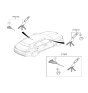 Diagram for 2024 Hyundai Genesis Electrified GV70 Door Lock Cylinder - 81970-ARA00
