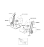Diagram for 2024 Hyundai Genesis Electrified GV70 Seat Belt - 888B0-AR500-OCW