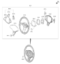 Diagram for 2024 Hyundai Genesis Electrified GV70 Steering Wheel - 56111-ARBA0-N9B
