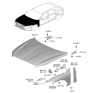 Diagram for 2025 Hyundai Genesis GV70 Hood - 66400-AR000
