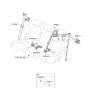 Diagram for 2024 Hyundai Genesis Electrified GV70 Seat Belt - 89880-AR500-OCW