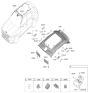Diagram for 2024 Hyundai Genesis Electrified GV70 Sun Visor - 85220-DS840-VNB