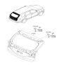 Diagram for 2013 Hyundai Santa Fe Door Hinge - 79710-2W000