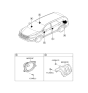Diagram for Hyundai Santa Fe Car Speakers - 96330-2W000