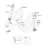Diagram for Hyundai Santa Fe Seat Belt - 88820-B8500-RYN