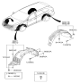 Diagram for Hyundai Santa Fe Wheelhouse - 86811-B8000