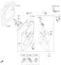 Diagram for Hyundai Santa Fe Sport Door Handle - 82620-2W000-SDH
