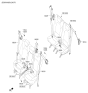Diagram for Hyundai Santa Fe Seat Belt - 89870-B8800-RYN