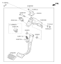 Diagram for 2015 Hyundai Santa Fe Brake Pedal - 32800-2W110