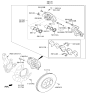 Diagram for Hyundai Santa Fe Brake Pad Set - 58101-2WA00