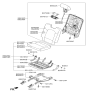 Diagram for Hyundai Santa Fe Seat Cushion - 89200-B8510-R4X