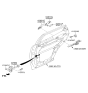 Diagram for Hyundai Santa Fe Door Check - 79490-B8000