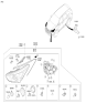 Diagram for Hyundai Santa Fe Light Socket - 92166-F1000