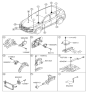 Diagram for Hyundai Santa Fe Air Bag Control Module - 95910-B8050