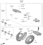 Diagram for 2024 Hyundai Nexo Brake Caliper Bracket - 58310-M5A00