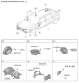 Diagram for 2024 Hyundai Nexo Car Speakers - 96330-M5000