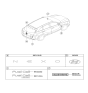 Diagram for 2024 Hyundai Nexo Emblem - 86310-M5000