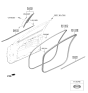 Diagram for Hyundai Nexo Door Seal - 82130-M5000
