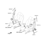 Diagram for Hyundai Nexo Seat Belt - 88810-M5500-YPK