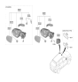 Diagram for 2024 Hyundai Nexo Car Mirror - 87610-M5050