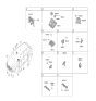 Diagram for 2024 Hyundai Nexo Parking Assist Distance Sensor - 99110-M5000