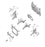 Diagram for 2025 Hyundai Venue Radiator Support - 64101-K2000