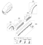 Diagram for 2024 Hyundai Venue Door Moldings - 87722-K2000-CA