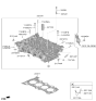 Diagram for 2024 Hyundai Venue Cylinder Head - 515N5-2MU00