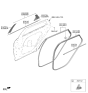 Diagram for 2024 Hyundai Tucson Door Seal - 83120-CW000