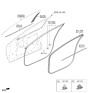Diagram for 2024 Hyundai Santa Cruz Door Moldings - 82250-CW000