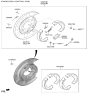 Diagram for 2024 Hyundai Genesis G70 Brake Shoe - 58305-J5A05