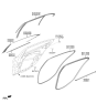 Diagram for 2024 Hyundai Genesis G70 Door Moldings - 83860-G9011