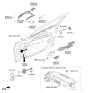 Diagram for Hyundai Genesis G80 Door Striker - 81350-B1000
