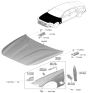 Diagram for 2026 Hyundai Genesis G70 Hood Hinge - 79120-G9900