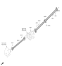 Diagram for 2024 Hyundai Genesis G70 Drive Shaft - 49100-J5000