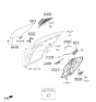 Diagram for 2024 Hyundai Genesis G70 Window Regulator - 83481-G9000