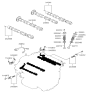 Diagram for Hyundai Santa Fe Camshaft - 24100-3CBE1