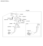 Diagram for 2012 Hyundai Santa Fe Brake Pedal - 32800-0W140