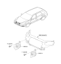 Diagram for 2006 Hyundai Santa Fe Horn - 96621-2B200