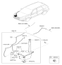 Diagram for Hyundai Santa Fe Washer Reservoir - 98620-2B600