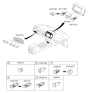 Diagram for 2009 Hyundai Santa Fe Hazard Warning Switch - 93790-2B101-CA