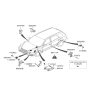 Diagram for Hyundai Santa Fe Air Bag Control Module - 95910-0W100