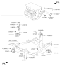 Diagram for 2010 Hyundai Santa Fe Motor And Transmission Mount - 21830-2P500