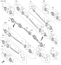 Diagram for Hyundai Genesis G90 CV Joint - 495R3-T1000
